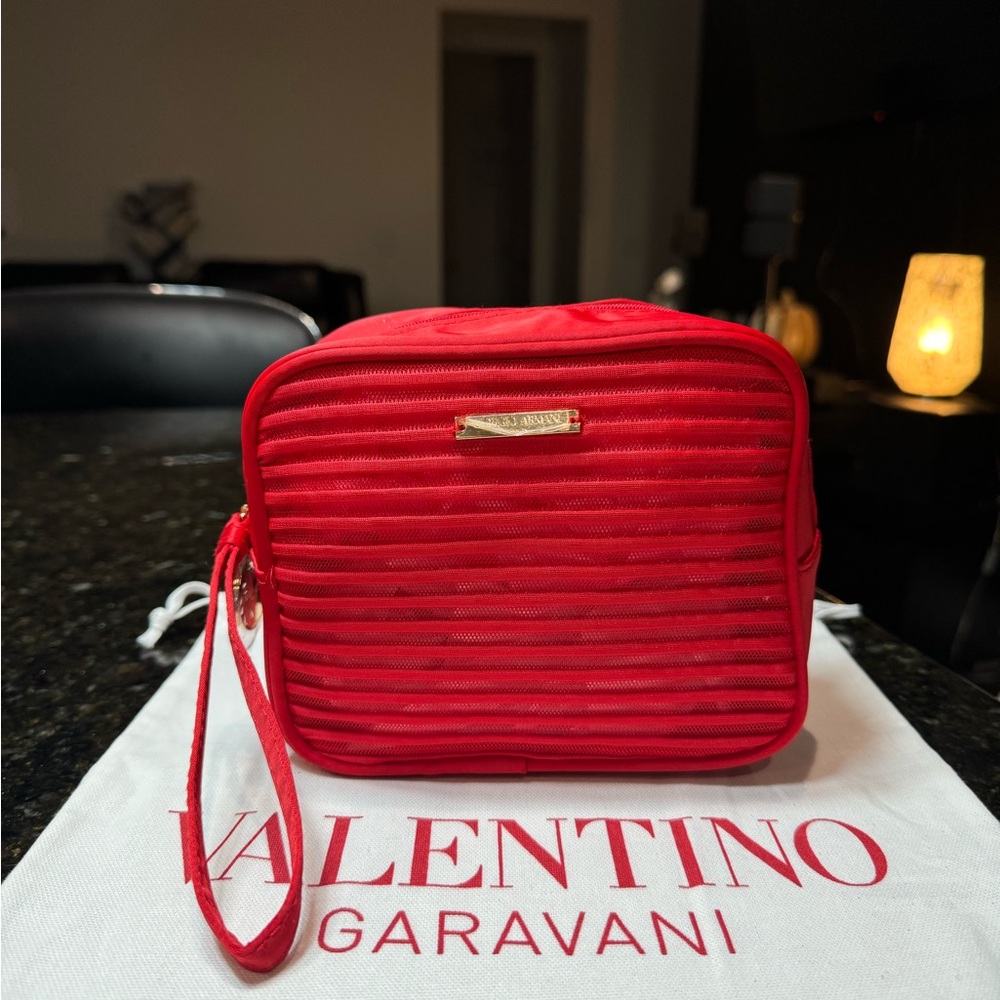 Authentic Valentino Marudini Black leather wallet & Giorgio Armani Red pouch - Picture 10 of 16